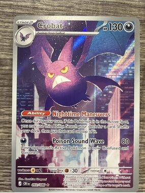 Pokemon Crobat IR Illustration Rare 093/086  Chaos Rising English NM
Great con